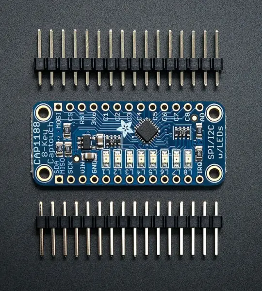 CAP1188 - 8-Key Capacitive Touch Sensor Breakout - I2C or SPI