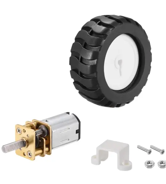 n20 6v 620 rpm motor with wheel