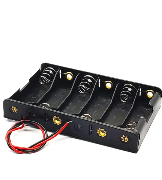 6AA Batteries Storage Box Holder