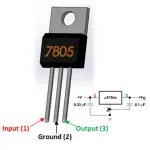 LM 7805 Voltage regulator