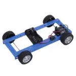 Blue car Electric 4wd Car Model DIY Hobby 20 X 12 X 4 Cm - RS1904