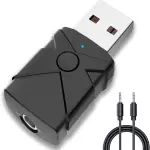 5 In 1 USB Bluetooth 5.2 Transmitter Receiver Stereo Bluetooth RCA USB 3.5mm AUX For TV PC Headphones Home Stereo Car HIFI Audio