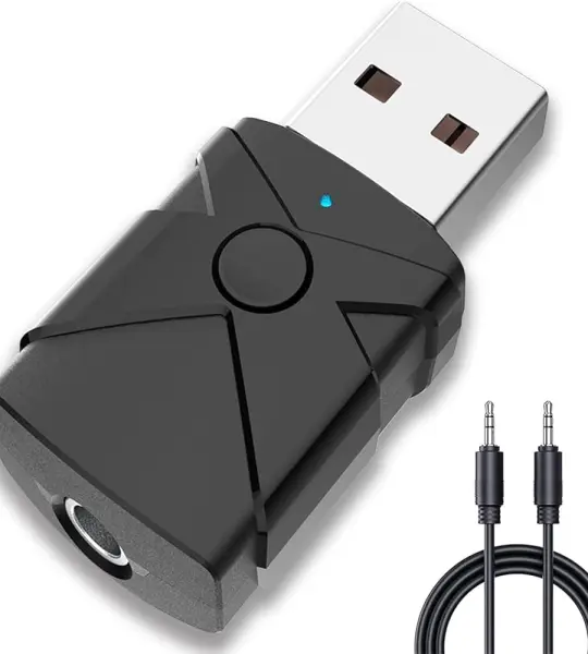 5 In 1 USB Bluetooth 5.2 Transmitter Receiver Stereo Bluetooth RCA USB 3.5mm AUX For TV PC Headphones Home Stereo Car HIFI Audio