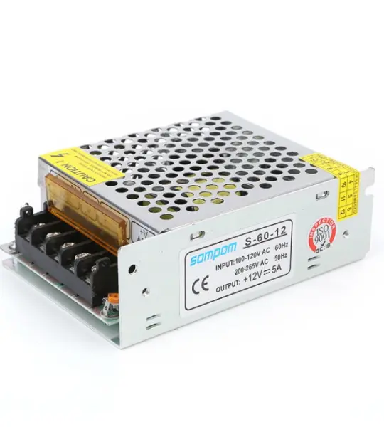 AS-60-12 Small Size 60W 12V 5A Output Switching Power Supply Mini AC-DC Transformer