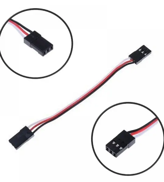 Male to Male JR Plug Servo Extension Cable 15CM