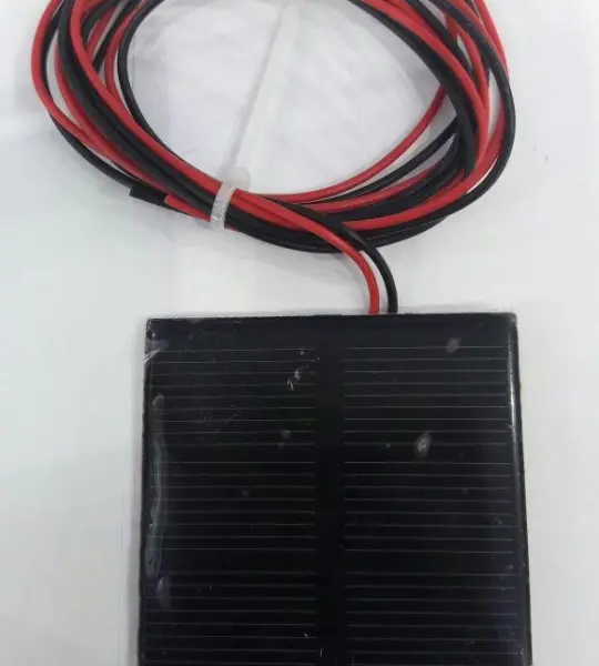 1.5 V 250mA Solar Cell - Solar Panel 52x52mm with 1m wire