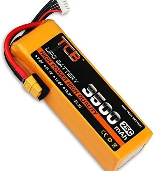 tcp 11.1v 3500mah 25c battery xt60 female