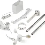 Weather Meter Kit - Station Includes Analog sensors Wind Vane Cup Anemometer Tipping Bucket rain Gauge RJ11 terminated Cables