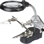 Helping Hands Magnifier Soldering Stand with LED Light