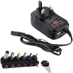Universal Power Adapter 12V 9V 7.5V 6V 5V 4.5V 3V /30w