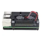 Armor Case with Dual Fan for Raspberry Pi 4 Model B - Black