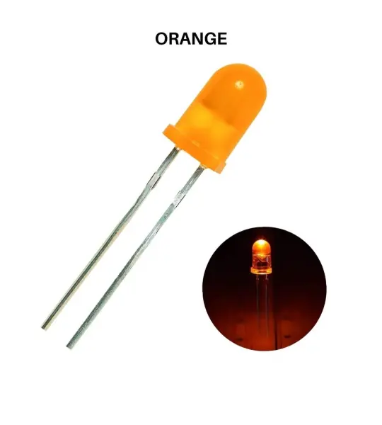 5mm orange led light
