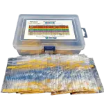 500PCS 50 Resistance Values 1/2W 1% (1.2Ω- 1MΩ) Metal film Resistors Kit