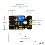 Keyestudio OEM/ODM Analog Output Module Microphone Module Voice Sound Sensor for Arduino
