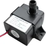 Pump 12V/400mA Black (L x W x H): 3.90 x 3.30 x 2.50 cm