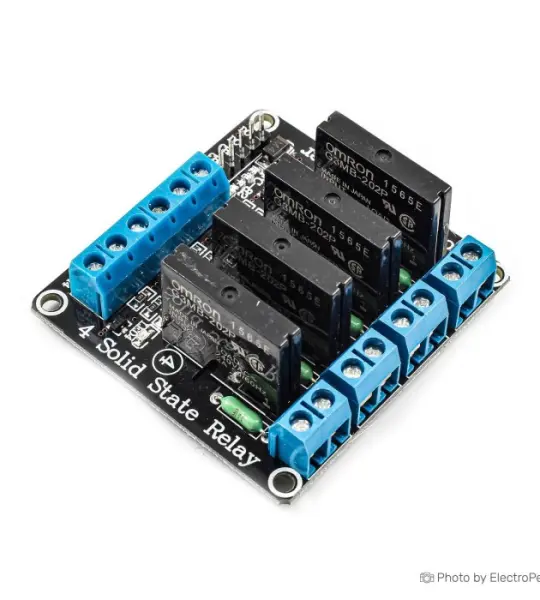5V 4 Channel SSR Solid-State Relay - low Level Trigger 2A 240V
