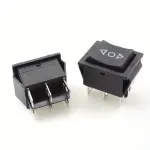 ON-OFF-ON, 6 Pin - IC111 Button with Arrow, Spring Switch