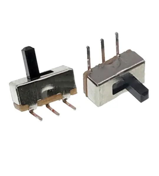 Dip switch, 2 position, 5mm handle - IC206 90 Degree Sliding Switch