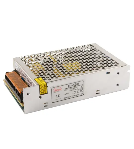 SMUN D-50B 110VAC/220VAC to 5V 6A / 24 1A Dual Output 50W Power Supply