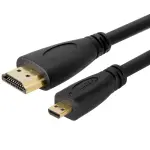 micro hdmi to hdmi 1 meter black cable