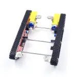 Tank Robot Smart Car Chassis+Acrylic Plate Track Integrated 2 Motors