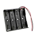 4AA Batteries Storage Box Holder