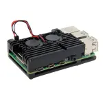 Armor Case with Dual Fan for Raspberry Pi 4 Model B - Black