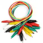 Crocodile Clips with lead wire (for 10 wire)