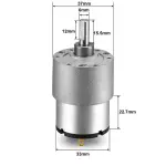 DC 24V 7RPM 37mm Diameter JGB37 520 eccentric Shaft Geared Industrial Grade Highly Reliable and Full Copper Motor