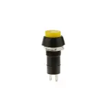 ON-OFF, Latching, Yellow head - IC185 PLASTIC SWITCH - Yellow
