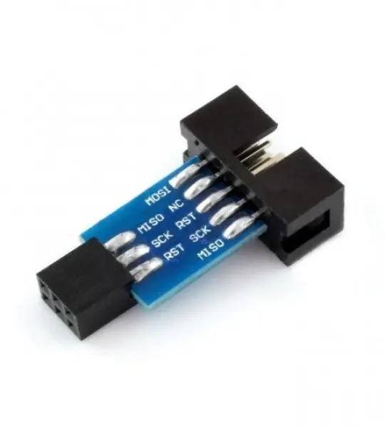 10Pin to Standard 6 Pin Adapter Board For ATMEL AVRISP USBASP STK500