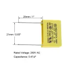 0.47 uf 275v capacitor x rated