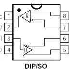 MAX488 - DIP8 IC