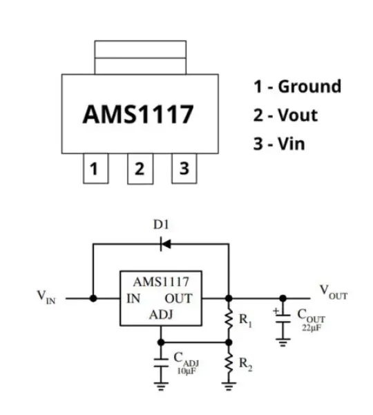 ams1117 3.3v xjs107v