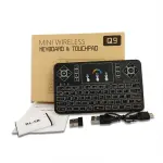 Mini Wireless Keyboard,Q9 Mini Keyboard with Touchpad For Raspberry Pi 4, Android TV