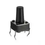 6x6x12mm Tactile Push Button Switch Black