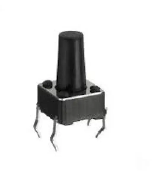 6x6x12mm Tactile Push Button Switch Black
