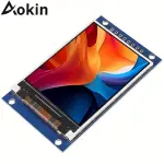 AOKIN 2.0-Inch HD IPS TFT LCD Display Module 240X320 RGB LCD Screen 3.3V ST7789 PI Interface 8-Pin Full Color for Arduino & esp