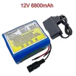 12V 6800mah Lithium 6.8Ah Rechargeable 12v Battery Pack with BMS + 12.6V Charger