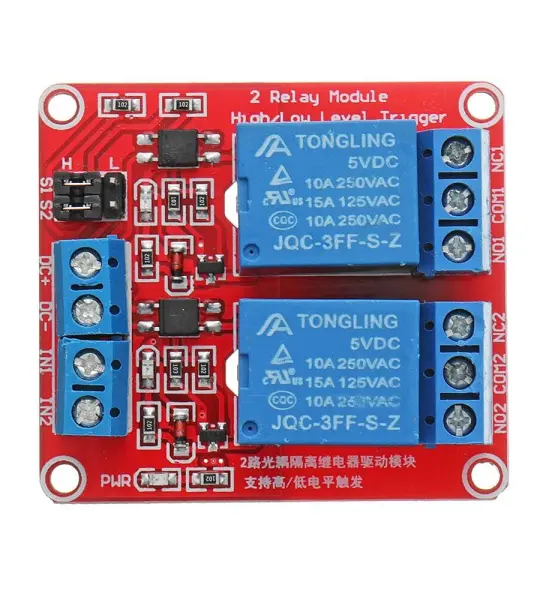 5V 2 Channel Relay Module Support the high and low level trigger