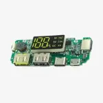 Led Dual Usb 5V 2.4A Type-C/Micro/Lightning Usb Power Bank 18650 Charger Board