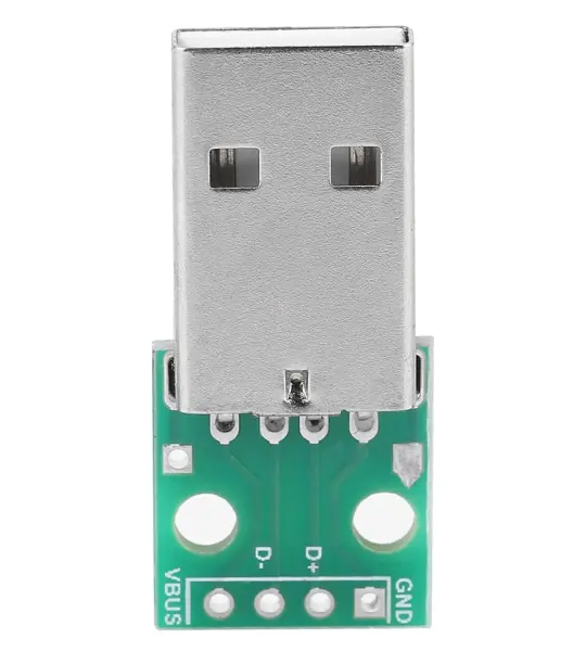 USB Male Head to Dip, 2.54mm Direct 4P Adapter Board, USB to 2.54mm Pin