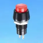 ON-OFF, Latching, Red head - IC191 Plastic Short Button - Red
