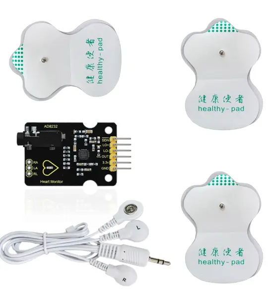 keyestudio AD8232 ECG Measurement Heart Monitor Sensor Module Kit for Arduino