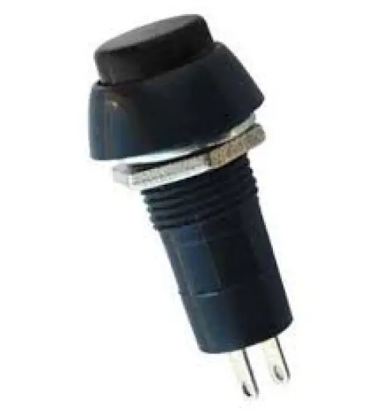 ON-OFF, Latching, Black head - IC185 PLASTIC SWITCH - Black