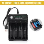 4 slot usb 18650 battery charger
