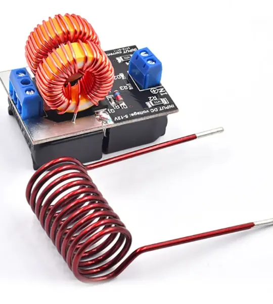 5V -12V ZVS INDUCTION HEATING POWER SUPPLY MODULE WITH COIL