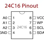 24C16 - DIP8 DIP EEPROM