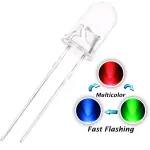 5mm rgb fast flash led