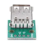 USB Female Head to Dip, 2.54mm Direct 4P Adapter Board, USB to 2.54mm Pin
